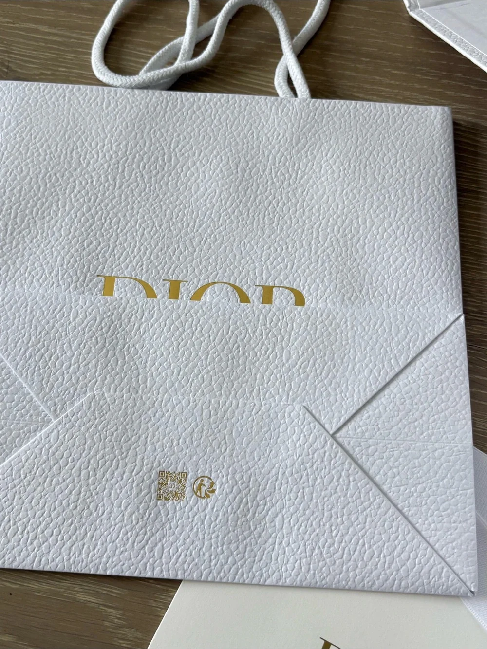 Dior gift box and bag with logo ribbon
